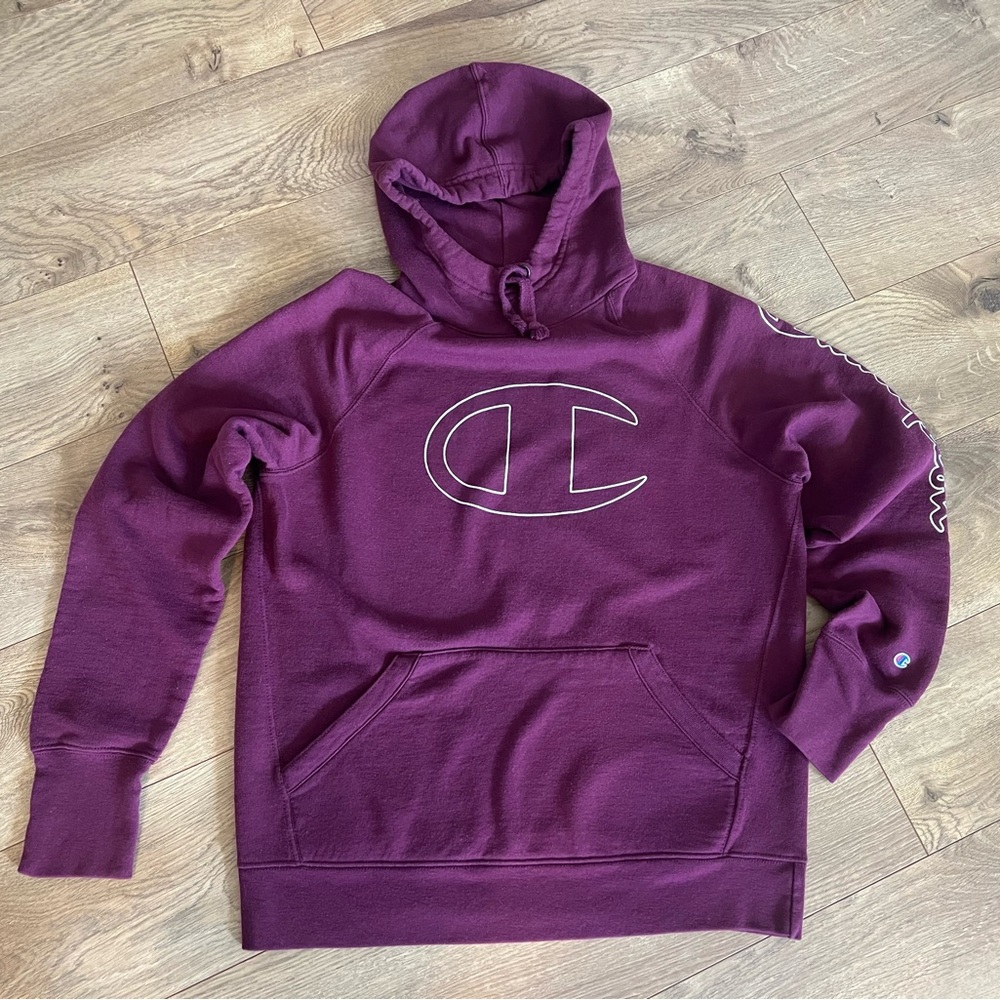 Champion Maroon Hoodie Sweatshirt